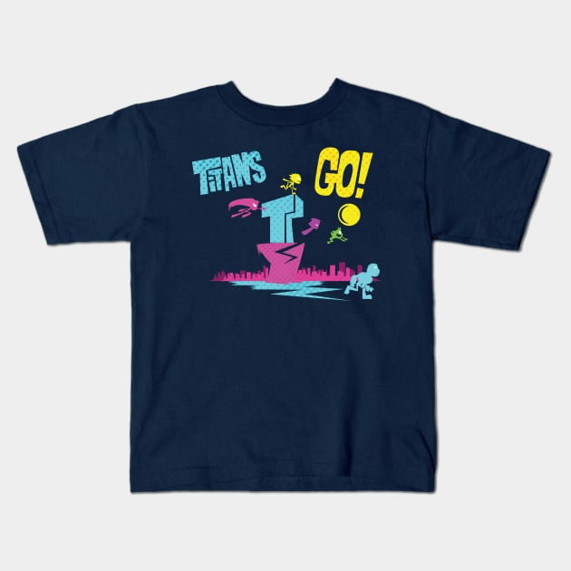 Titans Go! Kids T-Shirt by Zonsa